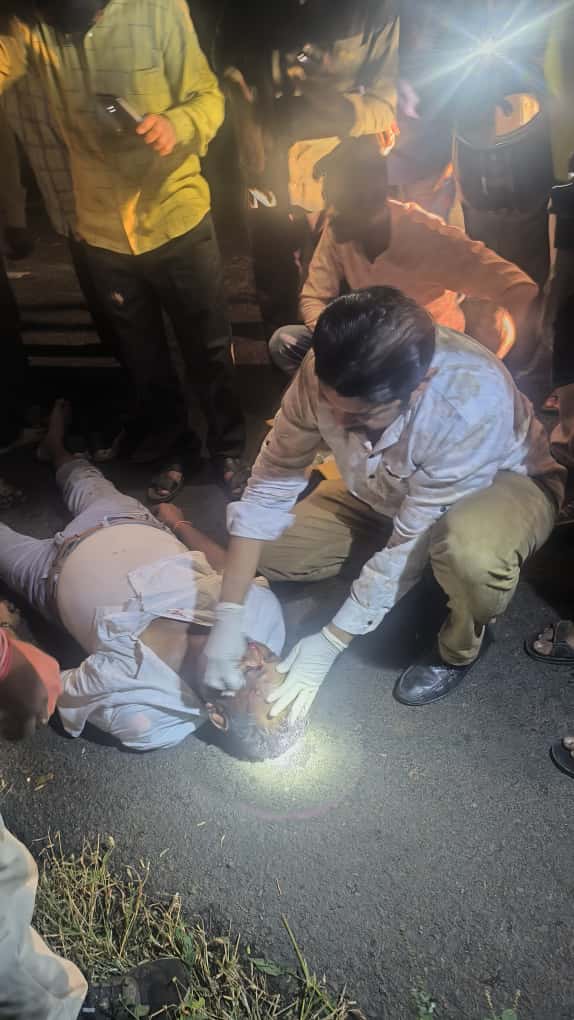 रस्त्यावरच देवदूत ठरले डॉ. संदीप पाटील!”