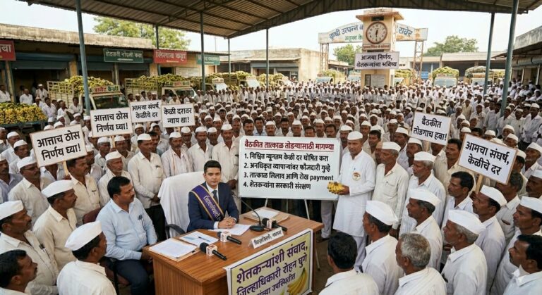 केळी दरांची वाताहत थांबणार की फक्त चर्चा?जिल्हाधिकाऱ्यांच्या रावेरातील बैठकीकडे संपूर्ण जिल्ह्याचे लक्ष